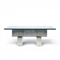 Paul Evans Paul Evans Cityscape Mid Century Chrome and Stainless Steel Coffee Table - 4604224
