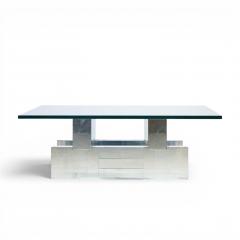 Paul Evans Paul Evans Cityscape Mid Century Chrome and Stainless Steel Coffee Table - 4604225