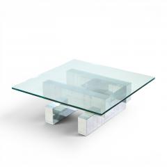 Paul Evans Paul Evans Cityscape Mid Century Chrome and Stainless Steel Coffee Table - 4604226