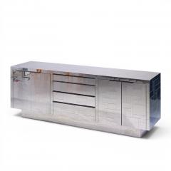 Paul Evans Paul Evans Cityscape Mid Century Chrome and Stainless Steel Credenza - 4593303