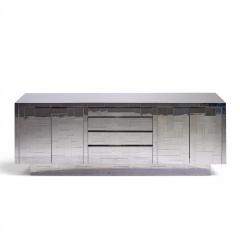 Paul Evans Paul Evans Cityscape Mid Century Chrome and Stainless Steel Credenza - 4593305