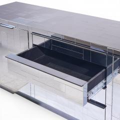 Paul Evans Paul Evans Cityscape Mid Century Chrome and Stainless Steel Credenza - 4593309