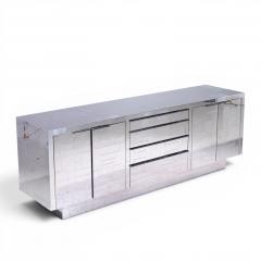Paul Evans Paul Evans Cityscape Mid Century Chrome and Stainless Steel Credenza - 4593312