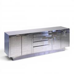 Paul Evans Paul Evans Cityscape Mid Century Chrome and Stainless Steel Credenza - 4594931