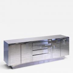Paul Evans Paul Evans Cityscape Mid Century Chrome and Stainless Steel Credenza - 4594944