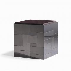 Paul Evans Paul Evans Cityscape Mid Century Gunmetal Cube Side End Tables Pair - 4415892