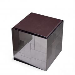 Paul Evans Paul Evans Cityscape Mid Century Gunmetal Cube Side End Tables Pair - 4415894