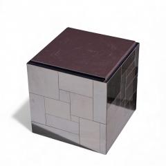 Paul Evans Paul Evans Cityscape Mid Century Gunmetal Cube Side End Tables Pair - 4415895