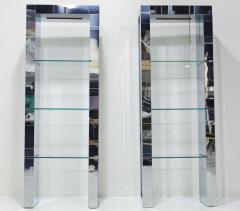 Paul Evans Paul Evans Custom Cityscape Etageres with Lighting Signed c 1970s - 3463499