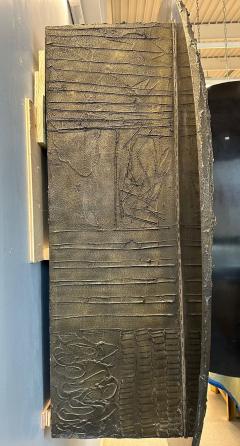 Paul Evans Paul Evans Disc Bar Brutalist Sculpted Bronze Signed and Dated Six Feet Dia  - 3350745