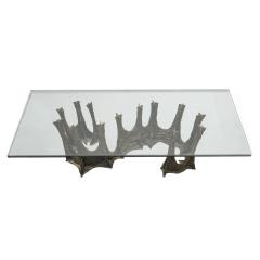 Paul Evans Paul Evans Iconic Sculptured Bronze Dining Table 1970 Signed and Dated  - 3895723