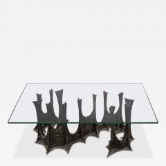 Paul Evans Paul Evans Iconic Sculptured Bronze Dining Table 1970 Signed and Dated  - 4186974