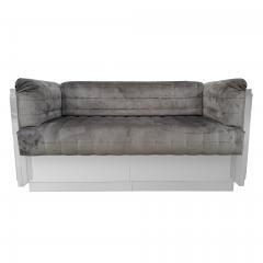Paul Evans Paul Evans Inspired Cubist Chrome Loveseat Or Sofa - 4224776