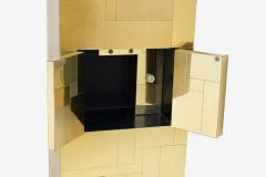 Paul Evans Paul Evans King Size Bedframe with Brass Tiles - 2823794