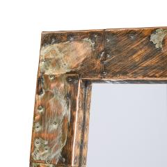 Paul Evans Paul Evans Mid Century Patchwork Copper Brass and Pewter Mirror - 4433519