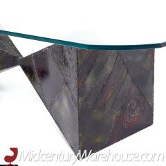 Paul Evans Paul Evans Mid Century Sculpted Steel and Polychrome Bowtie Coffee Table - 3693331