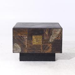 Paul Evans Paul Evans Mid Century Welded and Patinaed Steel Patchwork Side Table - 4035099