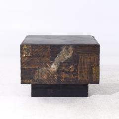 Paul Evans Paul Evans Mid Century Welded and Patinaed Steel Patchwork Side Table - 4035101