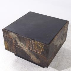 Paul Evans Paul Evans Mid Century Welded and Patinaed Steel Patchwork Side Table - 4035103