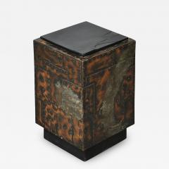 Paul Evans Paul Evans Mixed Metal Side Table with Slate Top - 429342