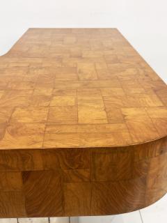 Paul Evans Paul Evans Patchwork Burl and Steel Cityscape Executive Desk 1970s - 4056035