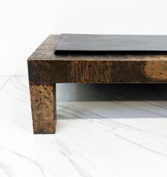 Paul Evans Paul Evans Patchwork Coffee Table With Slate Top 1970s - 3854483