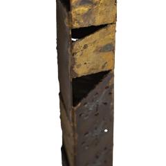 Paul Evans Paul Evans Rare Floor Lamp in Welded Steel and Gold Leaf 1965 - 3945033