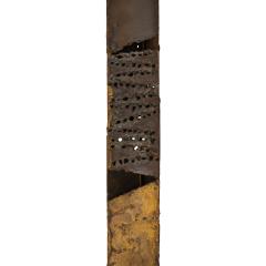 Paul Evans Paul Evans Rare Floor Lamp in Welded Steel and Gold Leaf 1965 - 3945035