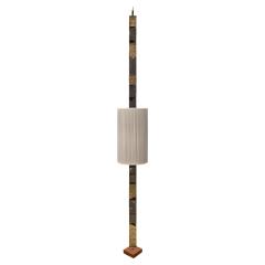 Paul Evans Paul Evans Rare Floor Lamp in Welded Steel and Gold Leaf 1965 - 3945037