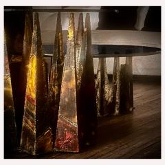 Paul Evans Paul Evans Rare Welded Steel PE 46 Lamp Table 1960s - 4158109
