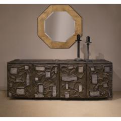 Paul Evans Paul Evans Rare and Important Sculpted Bronze Cabinet with Steel Elements 1969 - 4100433
