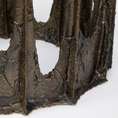 Paul Evans Paul Evans Round Stalagmite Coffee Table in Sculptured Bronze 1969 Signed  - 1950608