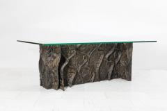 Paul Evans Paul Evans Sculpted Bronze Dining Console Table USA 1969 - 930408