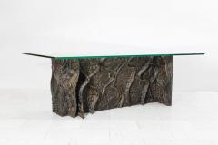 Paul Evans Paul Evans Sculpted Bronze Dining Console Table USA 1969 - 930410