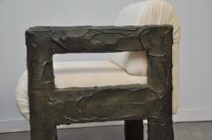 Paul Evans Paul Evans Sculpted Bronze Lounge Chairs - 700068