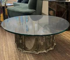Paul Evans Paul Evans Sculpted Bronze PE 128 Stalagmite Coffee Table 1971 Signed  - 4150931