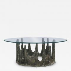 Paul Evans Paul Evans Sculpted Bronze PE 128 Stalagmite Coffee Table 1971 Signed  - 4151542