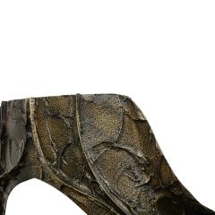 Paul Evans Paul Evans Set of 6 Rare Sculpted Bronze Dining Chairs 1969 signed and Dated  - 2937707