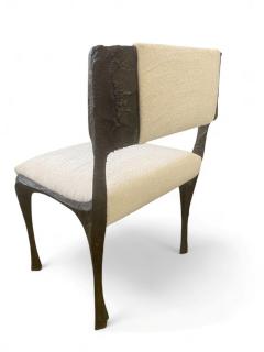 Paul Evans Paul Evans Set of Twelve Brutalist Sculpted Bronze Dining Chairs USA 1970 - 4175181