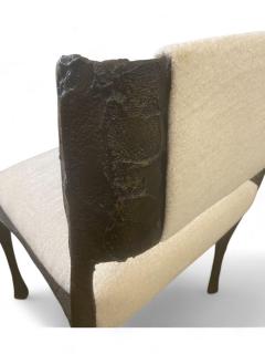 Paul Evans Paul Evans Set of Twelve Brutalist Sculpted Bronze Dining Chairs USA 1970 - 4175183