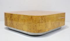 Paul Evans Paul Evans Signed Burl Patchwork Cocktail Table 48 Square - 4573747