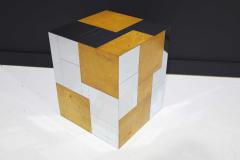 Paul Evans Paul Evans Signed Side Table in Burl Wood and Chrome - 2083287