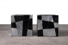 Paul Evans Paul Evans Studio Argente PE 37 Cube Tables Exceptionally Clean Pair 1970s - 4239809