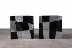 Paul Evans Paul Evans Studio Argente PE 37 Cube Tables Exceptionally Clean Pair 1970s - 4239812