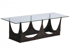 Paul Evans Paul Evans Studio Sculpted Bronze Cocktail Table Mid Century Brutalist Modern - 2721357