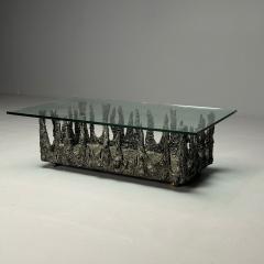 Paul Evans Paul Evans Style Brutalist Mid Century Modern Rectangular Coffee Table Wood - 3810820
