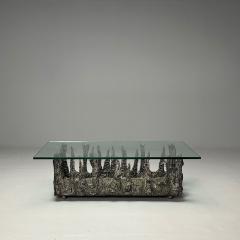 Paul Evans Paul Evans Style Brutalist Mid Century Modern Rectangular Coffee Table Wood - 3810821