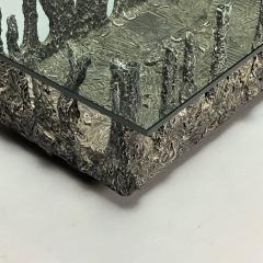 Paul Evans Paul Evans Style Brutalist Mid Century Modern Rectangular Coffee Table Wood - 3810824