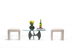 Paul Evans Paul Evans Style Brutalist Propeller Base Coffee Table Stamped 1970 - 1976936
