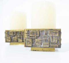 Paul Evans Paul Evans Style Pair of Brutalist Style Candleholders - 1660814